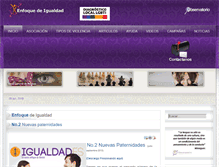 Tablet Screenshot of enfoquedeigualdad.org